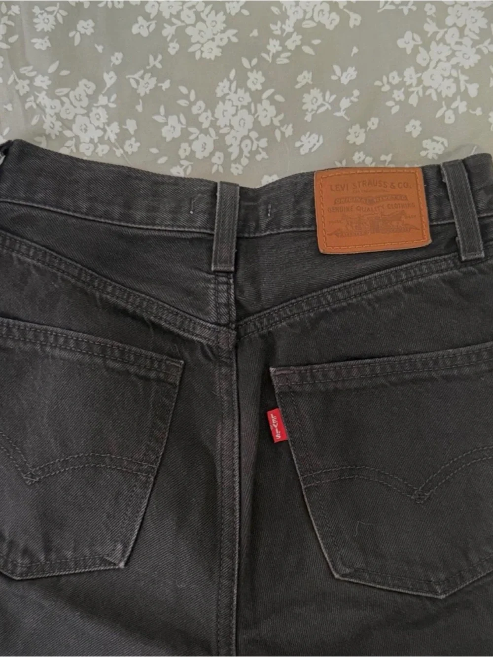 Levi's 70s high slim straight black jeans